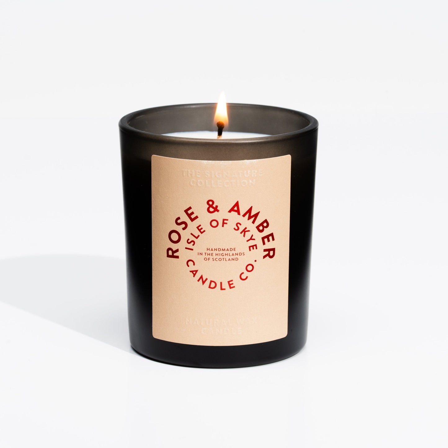 Sojawaskaars Rose & Amber Black Tumbler - Isle of Skye Candle Company