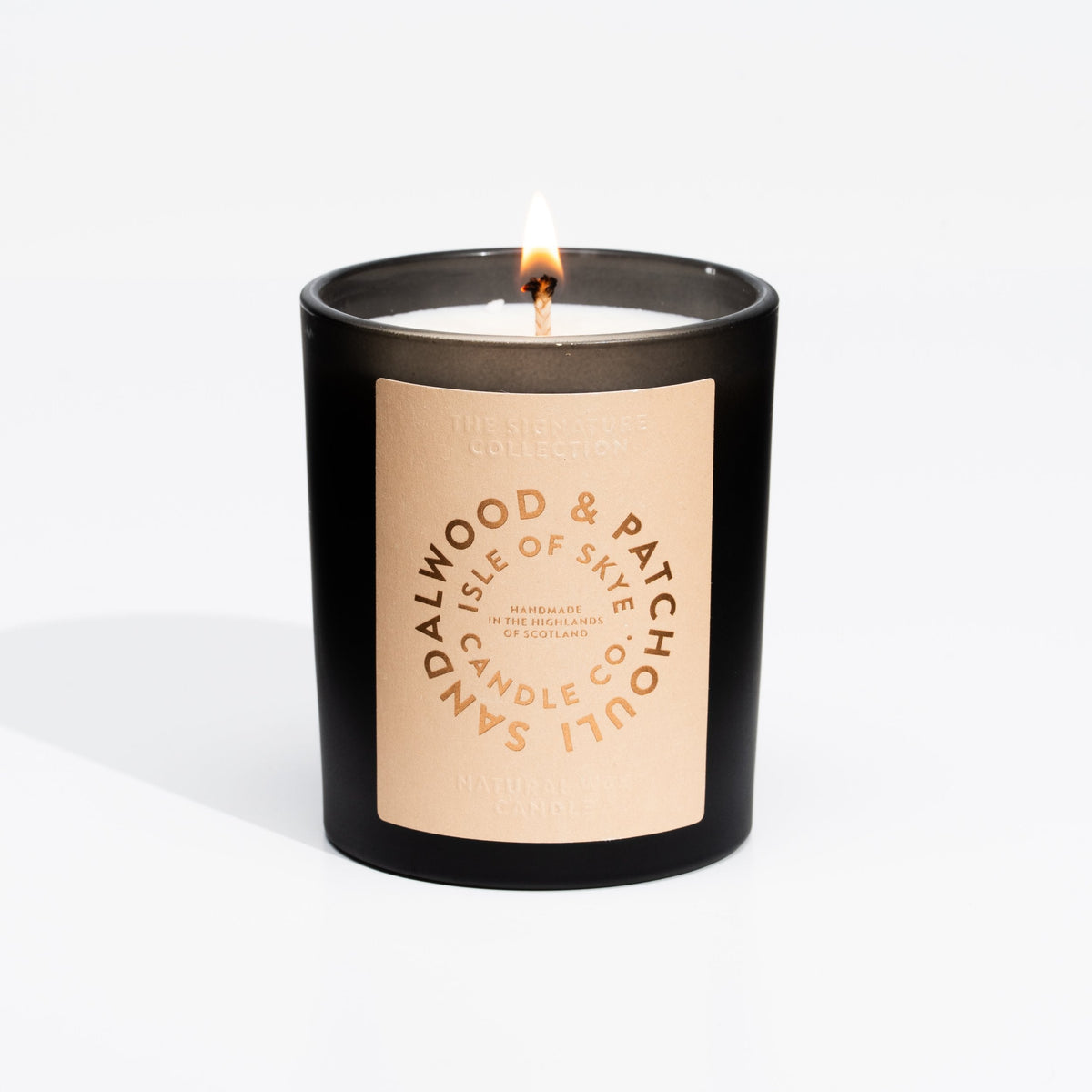 Sojawaskaars Sandalwood & Patchouli Black Tumbler - Isle of Skye Candle Company