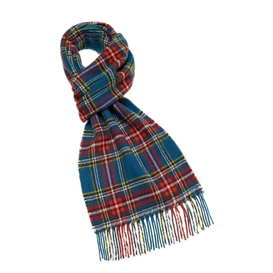 Scarf Edinburgh Green (Teal) - Merino Lambswool - 25 x 190 - Bronte by Moon Scotland