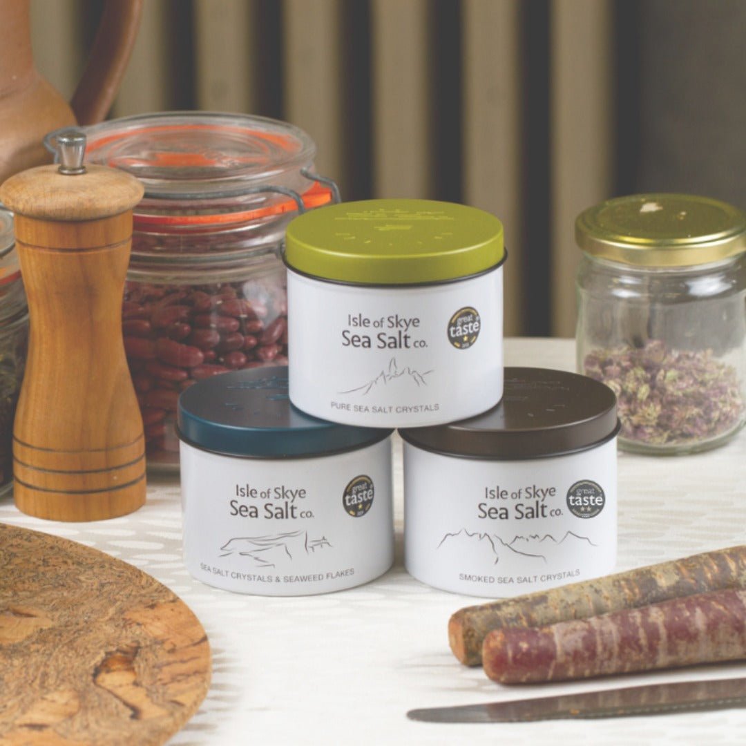 MoodCompanyNL - A Taste of Skye – Luxe Cadeauset met 3 x 120g Schots Zeezout - 5060370000128