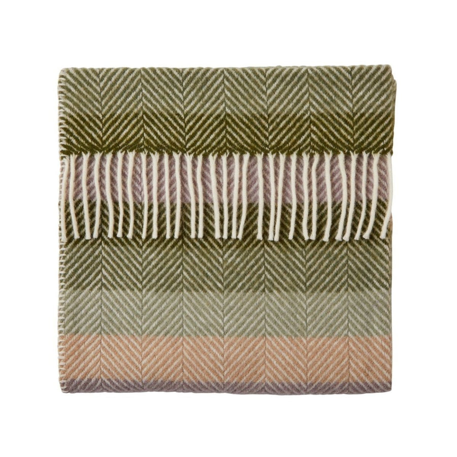 Mood Company - Babydekentje Stripe Botanical – Pure New Wool – 68x73 cm - Tweedmill - 5060958304235