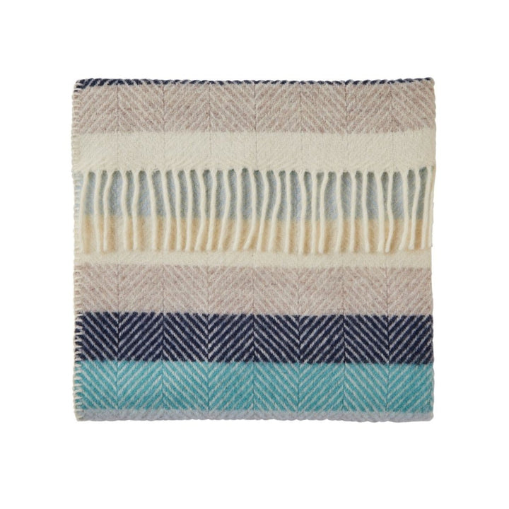 Mood Company - Babydekentje Stripe Seashore – Pure New Wool – 68x73 cm - Tweedmill - 5060958304228