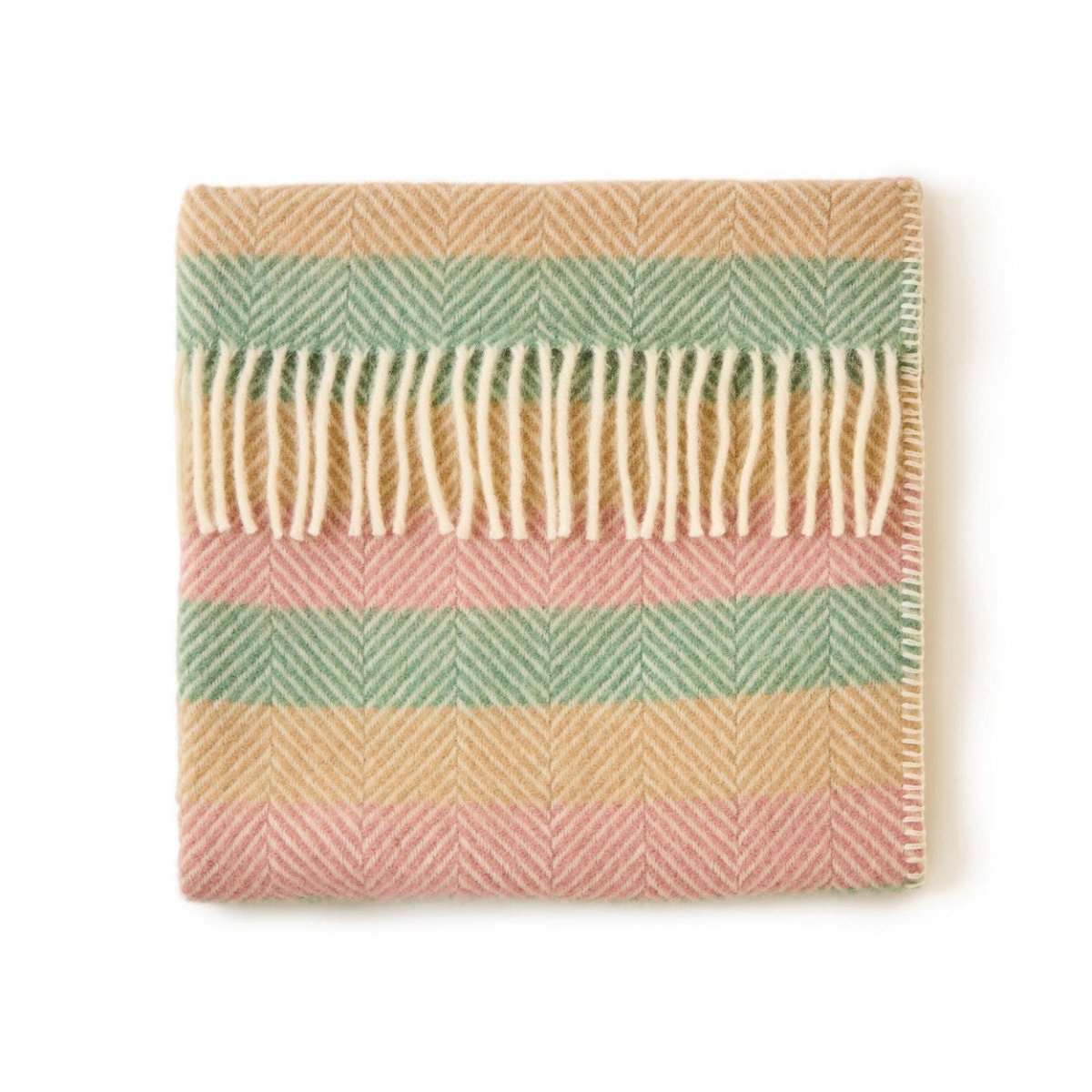 Mood Company - Babydekentje Stripe Summer Breeze – Pure New Wool – 68x73 cm - Tweedmill - 5060958306338