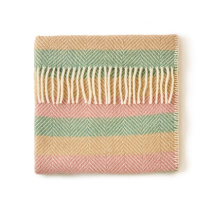 Mood Company - Babydekentje Stripe Summer Breeze – Pure New Wool – 68x73 cm - Tweedmill - 5060958306338