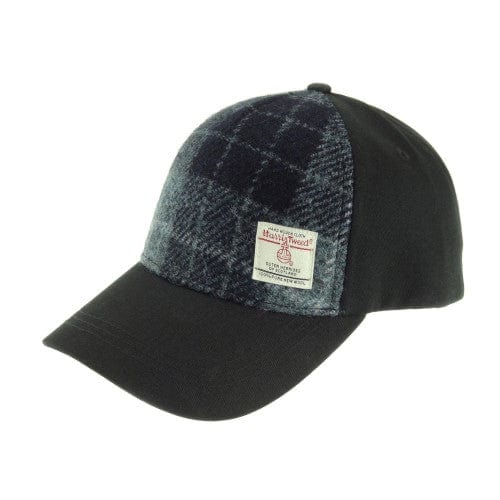 MoodCompanyNL - Baseball Cap Grijs en Zwart Tartan (Grey and Black Tartan) - one size - Harris Tweed - Glen Appin of Scotland - 5060631374883