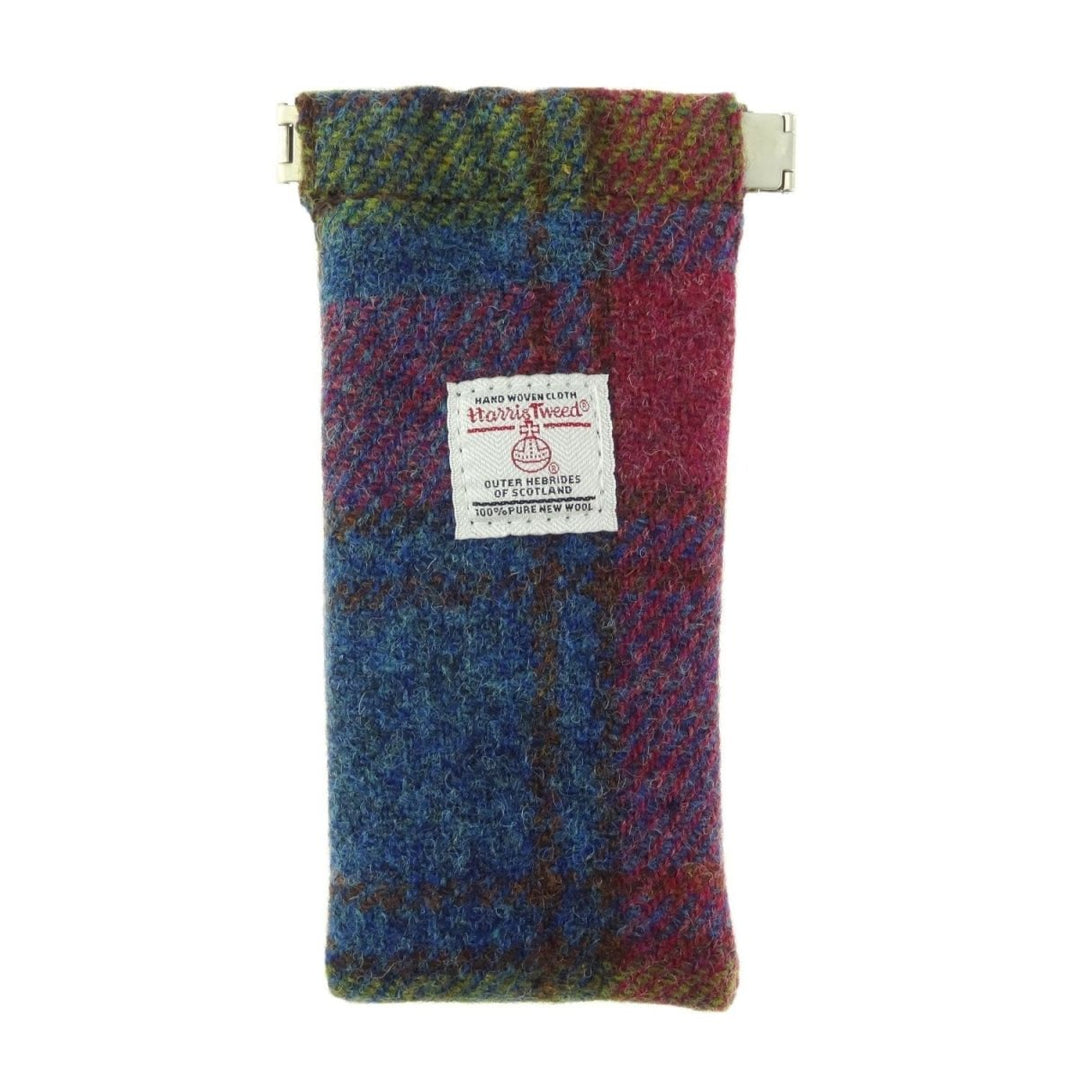 MoodCompanyNL - Brillenetui Multi Colour - Harris Tweed - Metalen Clip - Glen Appin of Scotland - 5060631370366