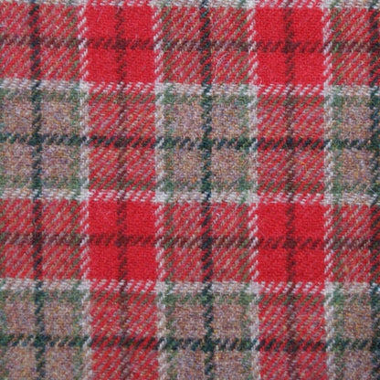 MoodCompanyNL - Brillenetui Rood Groen Tartan - Harris Tweed - Metalen Clip - Glen Appin of Scotland - 5061035010971