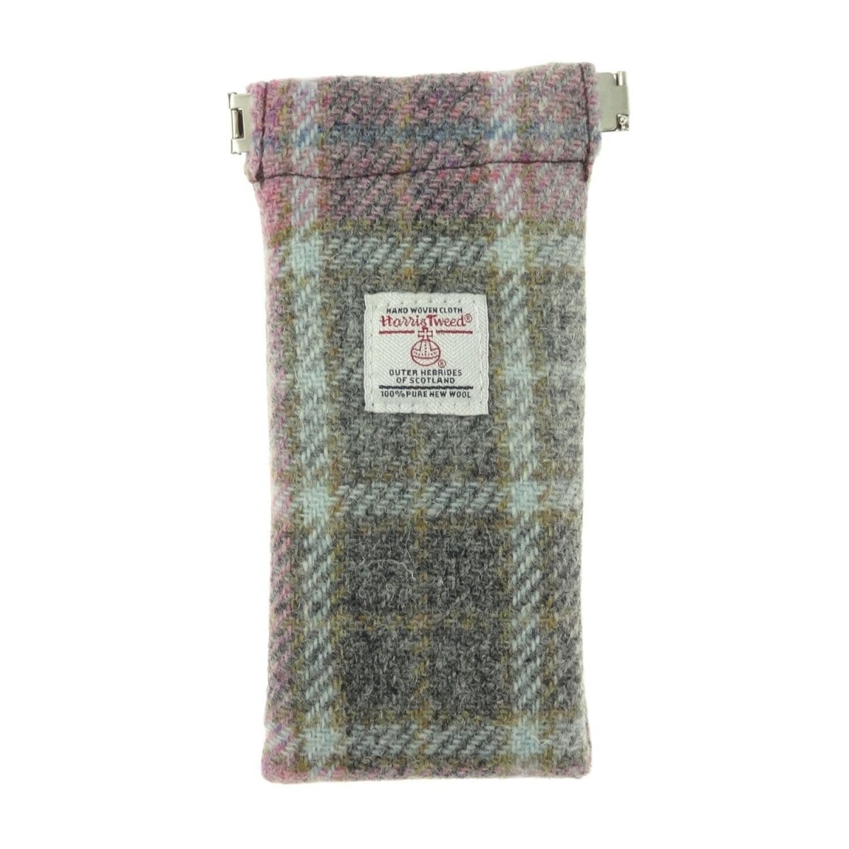 MoodCompanyNL - Brillenetui Zacht Roze Buchanan - Harris Tweed - Metalen Clip - Glen Appin of Scotland - 5061035010940