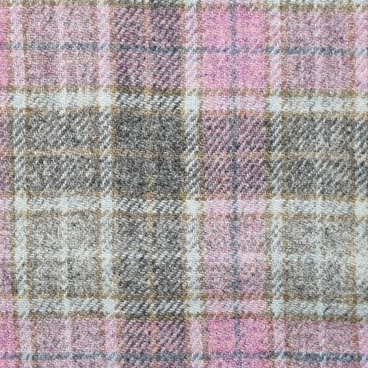 MoodCompanyNL - Brillenetui Zacht Roze Buchanan - Harris Tweed - Metalen Clip - Glen Appin of Scotland - 5061035010940