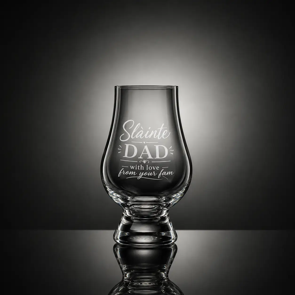 Whiskyglas - Sláinte DAD - Glencairn Crystal Scotland by Mood Company