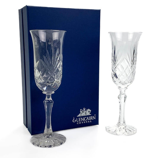 MoodCompanyNL - Champagneglazen Skye 2 stuks - Geschenkverpakking - Loodkristal - Glencairn Crystal Scotland - 5060025555416