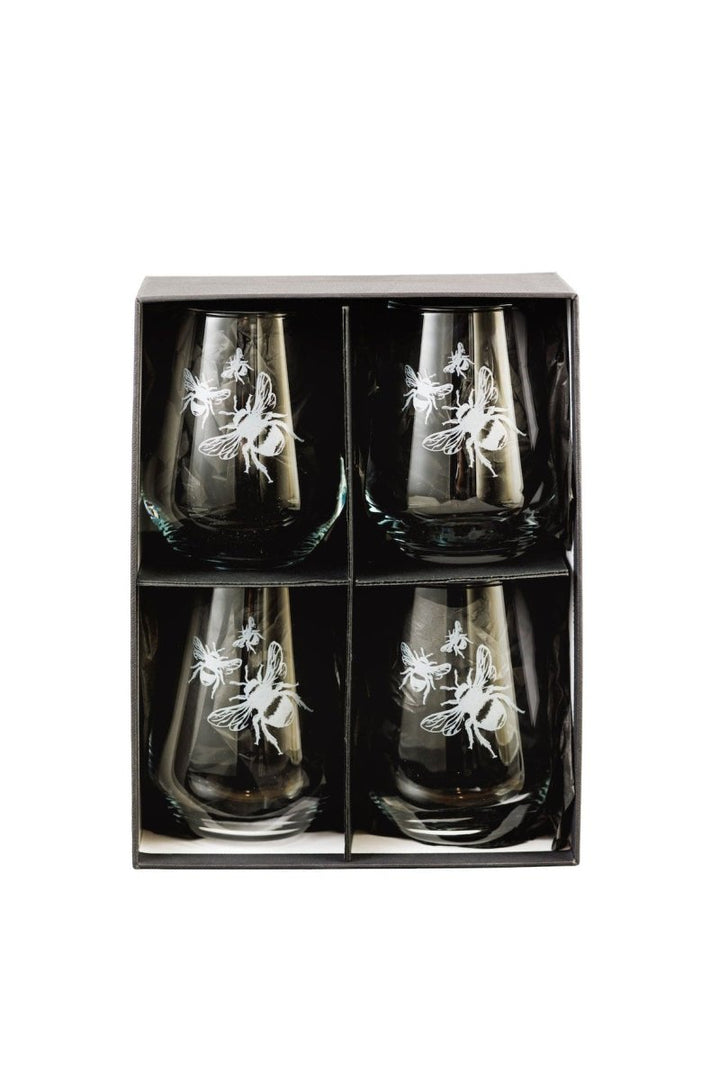 MoodCompanyNL - Cocktailglazen Bijen - 4 stuks - Just Slate Company Scotland - 5060718710009