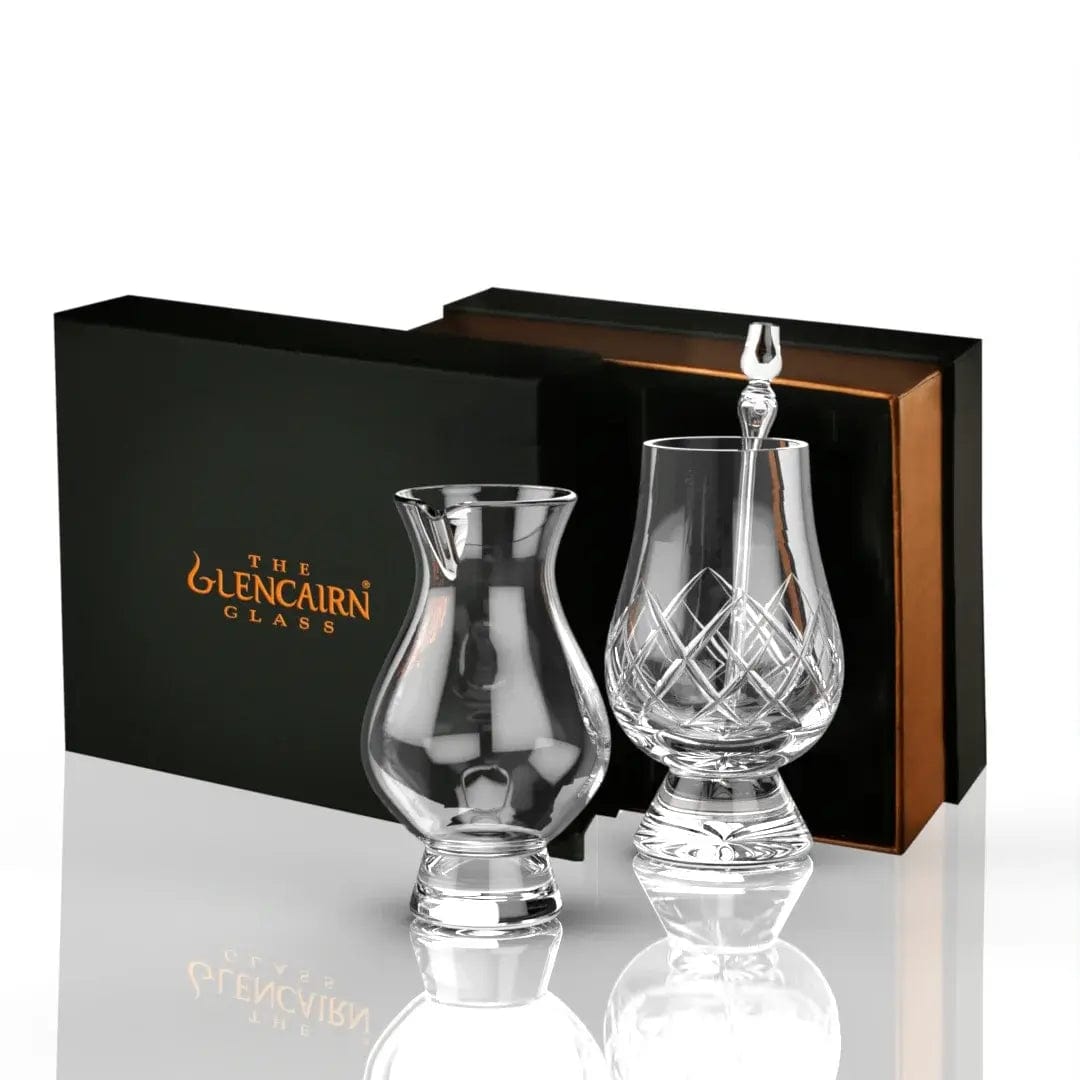 MoodCompanyNL - Combinatieset van 1 Cut whiskyglas met een kleine Waterkaraf en Pipette - Glencairn Crystal Scotland - 6095642947954