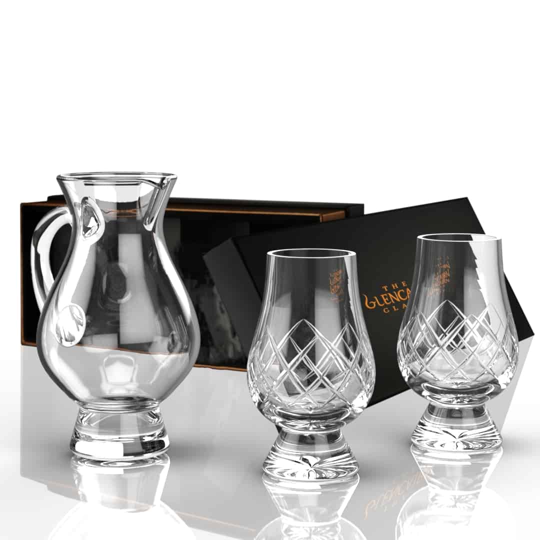 MoodCompanyNL - Combinatieset van 2 Cut whiskyglazen 1 Waterkaraf 2 Kijkglazen en Pipette - Glencairn Crystal Scotland - 6095635478427