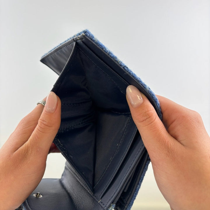 MoodCompanyNL - Dames Portemonnee Jura Lichtblauw - Harris Tweed - Glen Appin of Scotland - 5060959021360