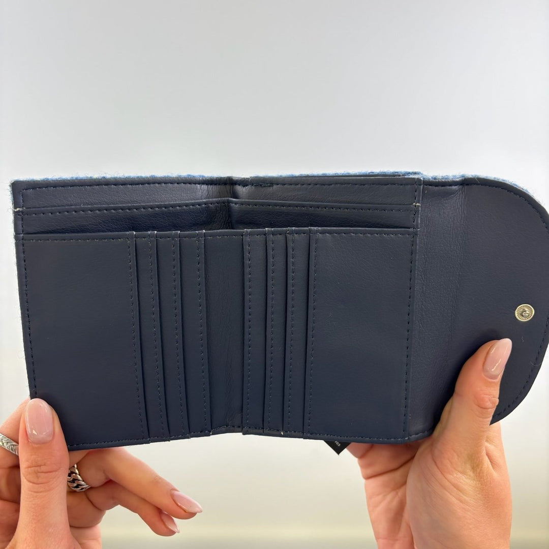 MoodCompanyNL - Dames Portemonnee Jura Lichtblauw - Harris Tweed - Glen Appin of Scotland - 5060959021360