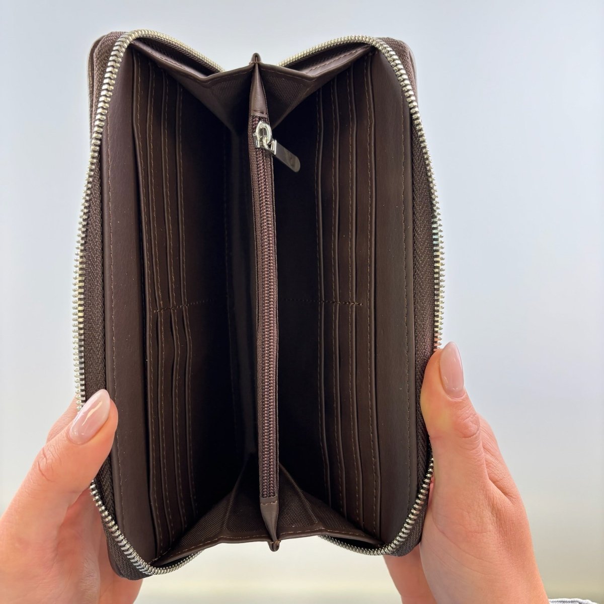 MoodCompanyNL - Dames Portemonnee Staffa Groen en Blauw Tartan - Harris Tweed - muntvak met rits - Glen Appin of Scotland - 5061035012012