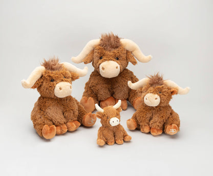Highland Cow Soft Toy Brown - 30 cm - Soft Plush - Jomanda