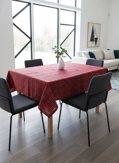 Tartan Tablecloth Windsor Red - Cotton/Polyester - Bamar