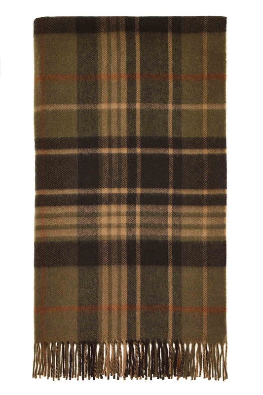 Plaid Estate Olive - Country Side Collection - Merino Lamswol - 140x185 - Bronte by Moon Scotland