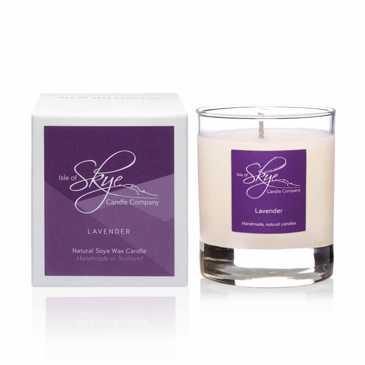 MoodCompanyNL - Geurkaars Lavendel Small - 30 uur - Sojawas - Isle of Skye Candle - 5060346380070