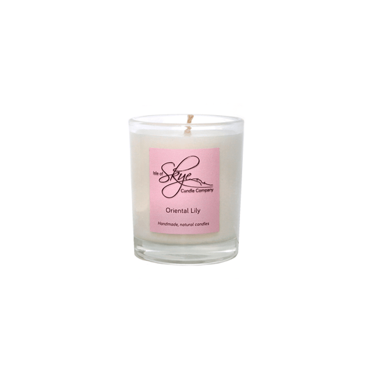 MoodCompanyNL - Geurkaars Oosterse Lelie (Oriental Lily) Mini - 20 uur - Sojawas - Isle of Skye Candle - 6095641851863