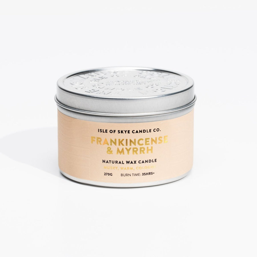 Mood Company - Geurkaars Wierook Blikje - 30 uur - Sojawas - Isle of Skye Candle - 5060346380735