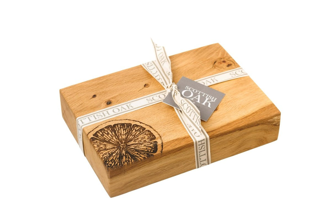 MoodCompanyNL - Hakblok Citrus Mini - 19x14x4 - Schots Eikenhout - Scottish Made - 5060426285073