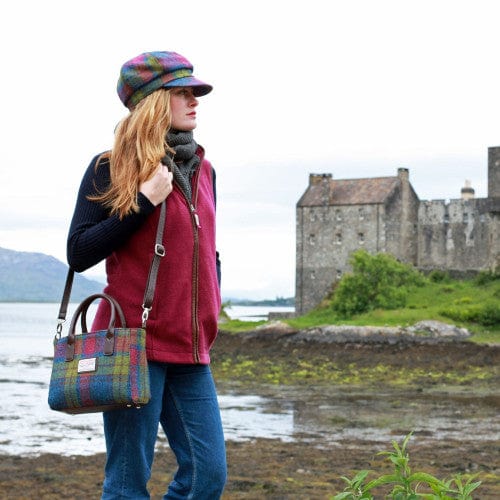MoodCompanyNL - Handtas Brora Multi Colour - Ritssluiting - Draagband - Harris Tweed - Glen Appin of Scotland - 5060631373572