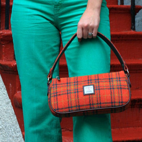 MoodCompanyNL - Handtas Duchray Oranje - Clutch - Harris Tweed - Glen Appin of Scotland - 5060631376580