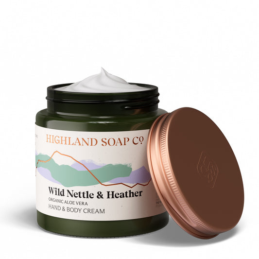 Biologische Hand- & Bodycrème 120ml - Wild Nettle & Heather - Highland Soap Company