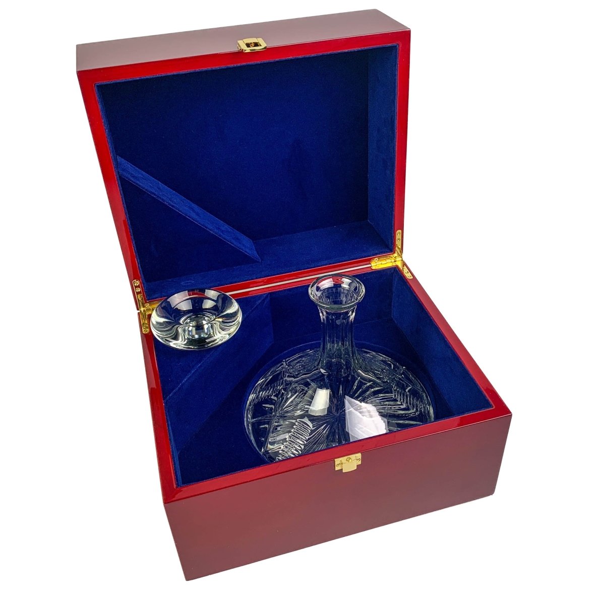 MoodCompanyNL - Karaf Bothwell - 1250 ml - Loodkristal - Scheepskaraf in luxe houten doos - Glencairn Crystal Scotland - 5060025550459