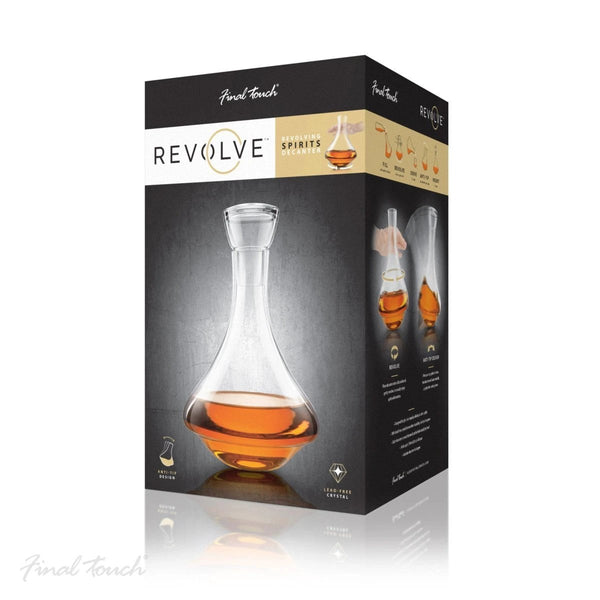 Karaf Roterend - 750ml - Loodvrij kristal - Final Touch by Mood4whisky