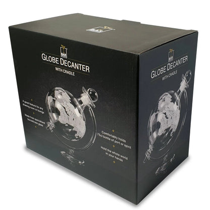 Karaf Wereldbol - 750ml - Handgemaakt - Bar Originale by Mood4whisky