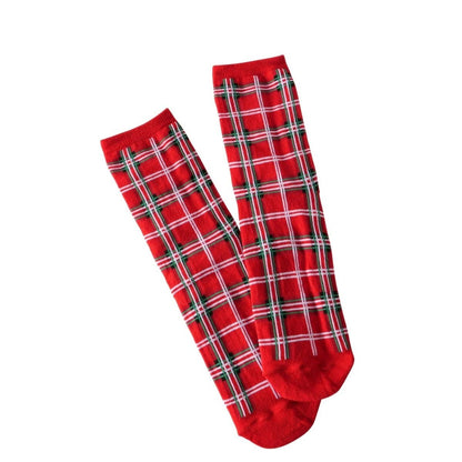 Kerst sokken in geschenkverpakking - tartan - one size - Boltze by Mood4Christmas