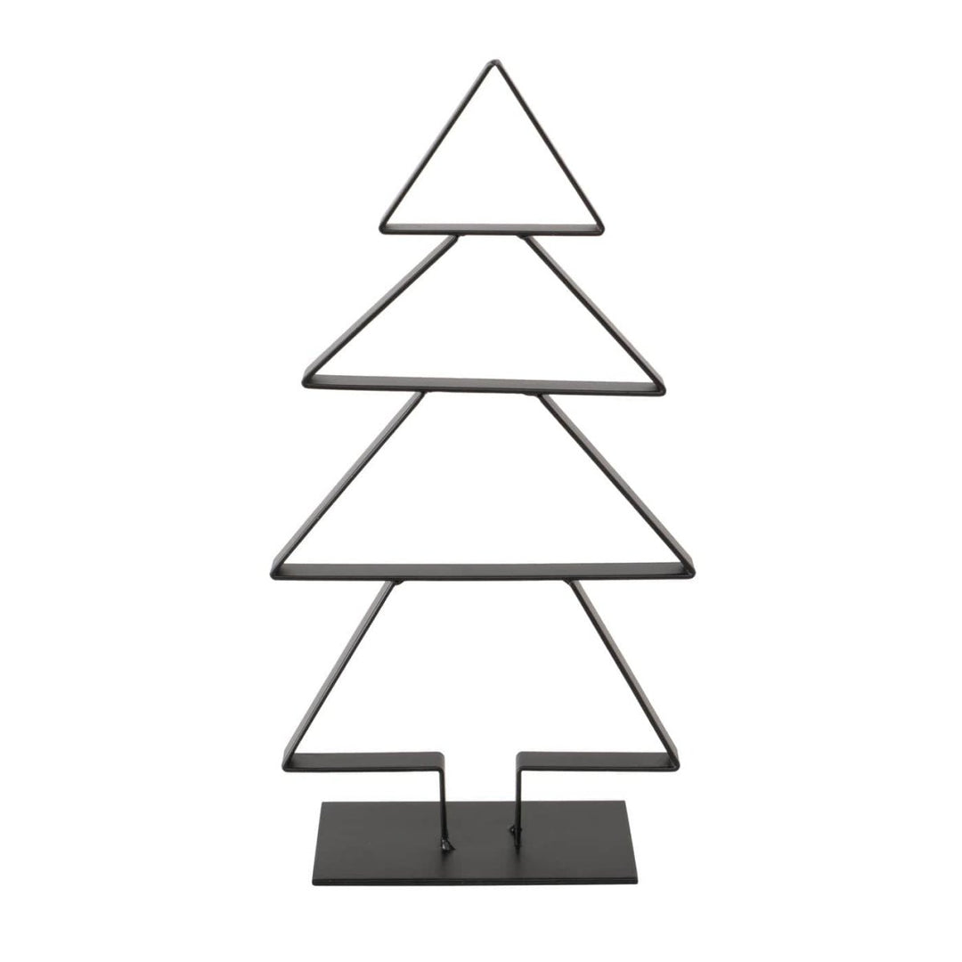 MoodCompanyNL - Kerstbomen set zwart metaal - 23 cm en 16,5 cm hoog - set van 2 - 4066076461059