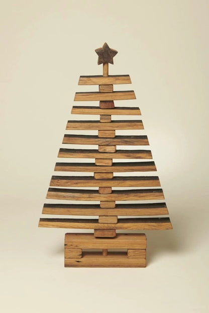 Kerstboom medium van oude whiskyvaten - 60 x 30 cm - Handgemaakt - Darach Scotland by MoodCompanyNL