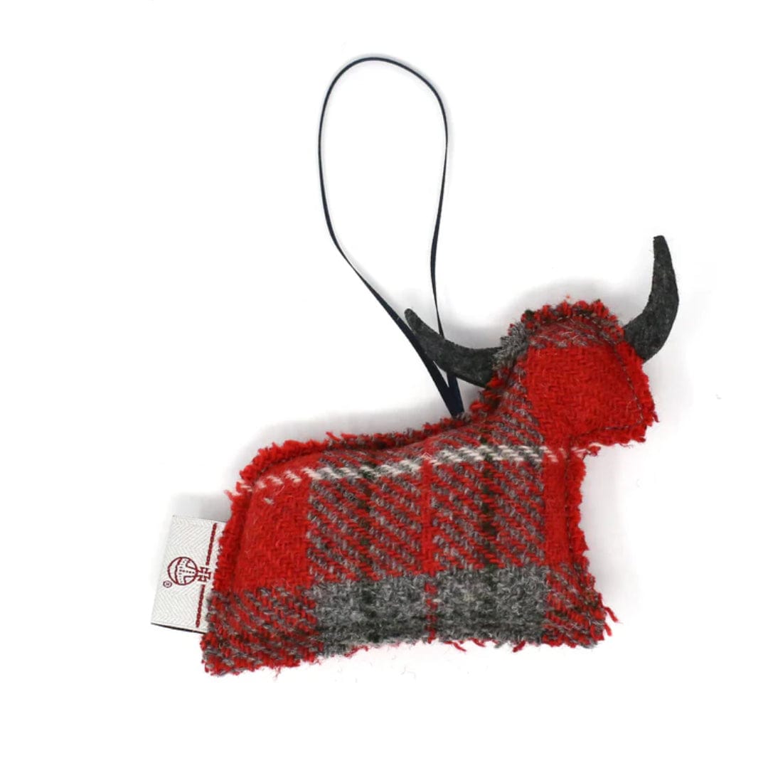 Mood Company - Kerstboomhanger tartan - hooglander - rood - Caroline Wolfe Murray - 6151211174142