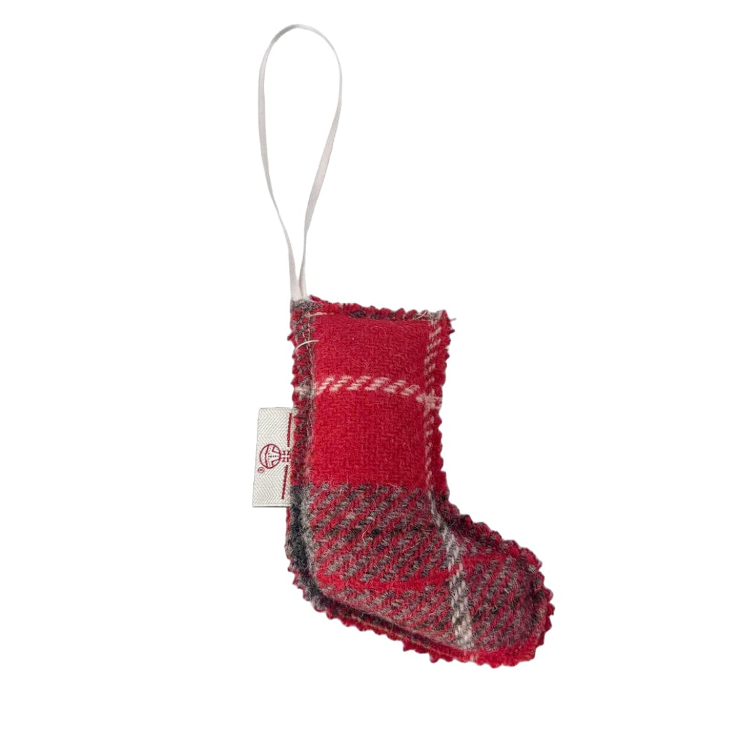 Mood Company - Kerstboomhanger tartan - kerstsok - rood - Caroline Wolfe Murray - 6151211178140