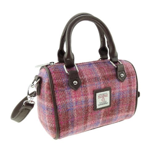 Mood_Company Bowlingtas mini Kilbride  Roze - 17x 20x11 - Harris Tweed - Glen Appin of Scotland