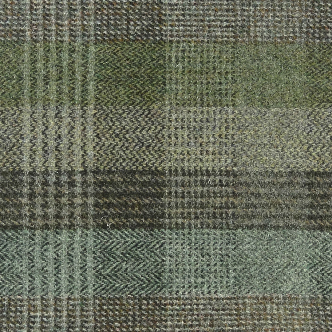 Mood_Company Brillenetui Groen Patchwork- Harris Tweed - Metalen Clip - Glen Appin of Scotland Sjaals