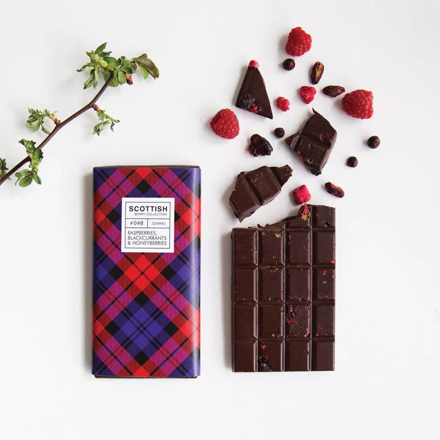 Mood_Company Chocoladereep met Schotse Bessen - 100 gram - Handmade in Scotland