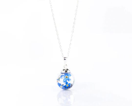 Mood_Company Halsketting Forget Me Not (Vergeet me nietjes) Sterling Silver