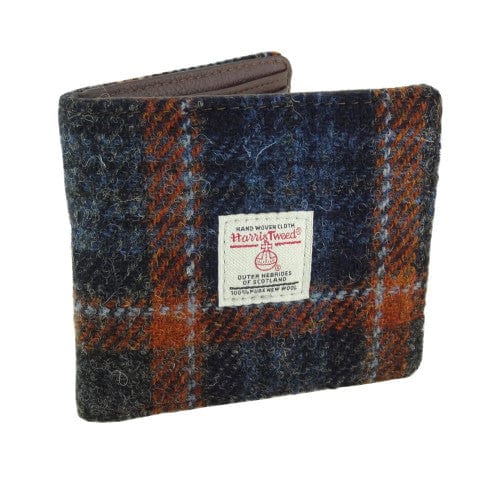 Mood_Company Harris Tweed Portemonnee Mull Grijs en Roestbruin-rode ruit