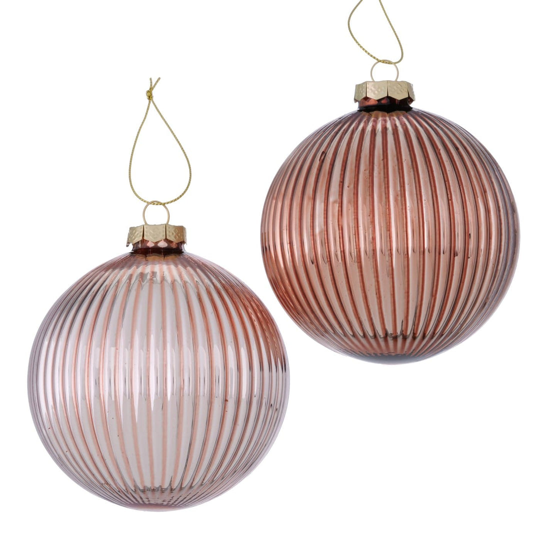 Mood_Company Kerstballen Roze - 2 stuks