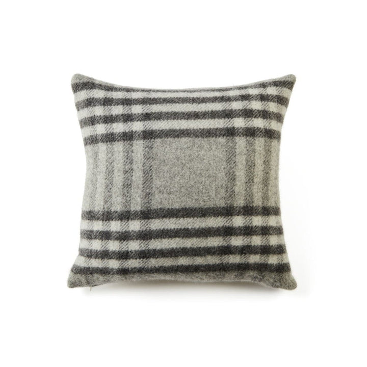Mood_Company Kussen Grote Ruit Grijs (Hex Check Charcoal)