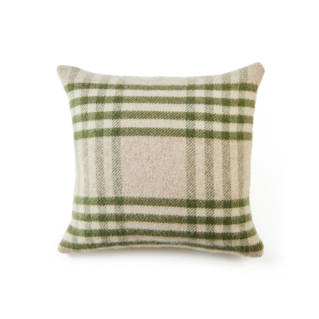 Mood_Company Kussen Grote Ruit Groen (Hex Check Olive)