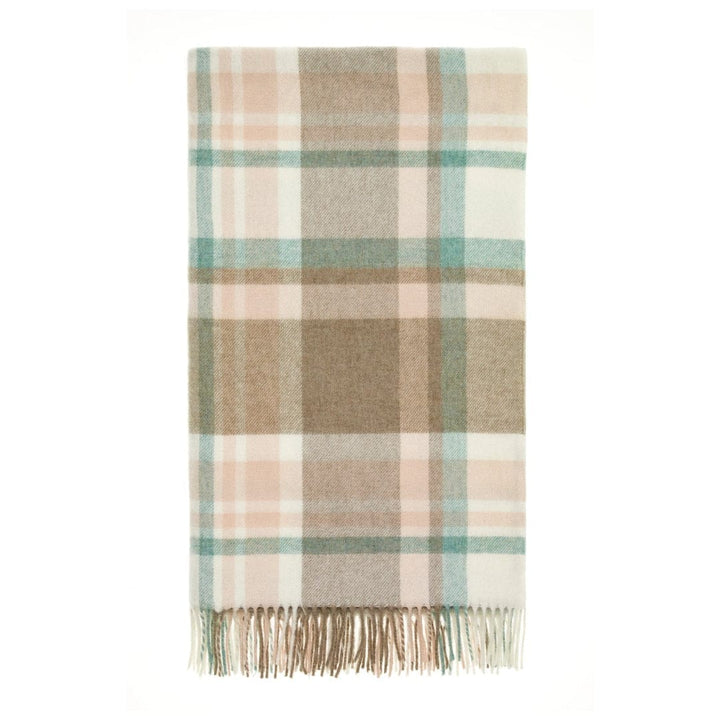 Mood_Company Plaid Portree Beige Roze - Merino lamswol - 140x185 - Bronte by Moon Scotland