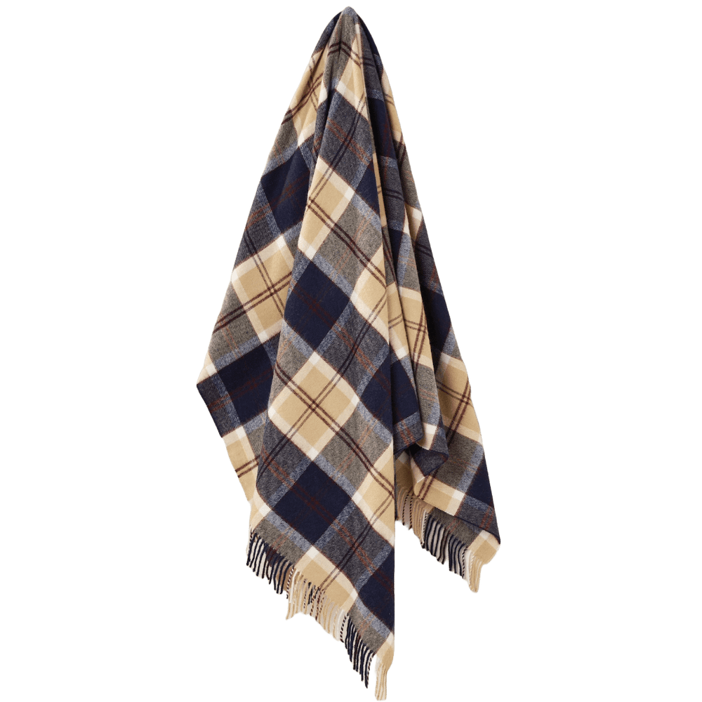 Mood_Company Plaid Tartan Bannockbane Navy - Merino Lamswol - 140x185 - Bronte by Moon Scotland