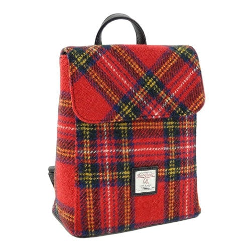 Mood_Company Rugzak Tummel Tartan Royal Stewart - Mini - 26x21x12 - Harris Tweed - Glen Appin of Scotland